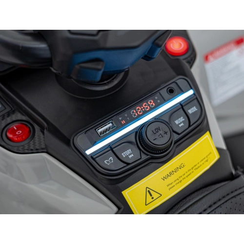 Quad na akumulator dla dzieci Can Am Outlander ATV z pilotem Szary DK-CA005.2.4GHZ